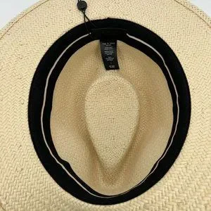 NWT Rag & Bone Women\'s Packable Fedora Net Band Hat in Natural Tan Straw size M rag & bone | Accessories | Rag Bone Packable Straw Fedora  main image 3